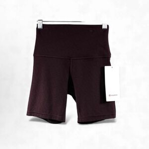 Lululemon NWT Align High Rise Short 6” in Espresso Branded Size 4